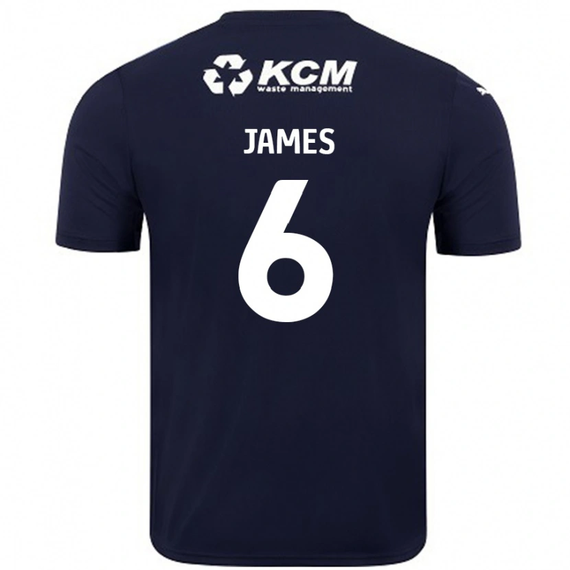 Danxen Niño Camiseta Reece James #6 Azul Marino 2ª Equipación 2024/25 La Camisa México