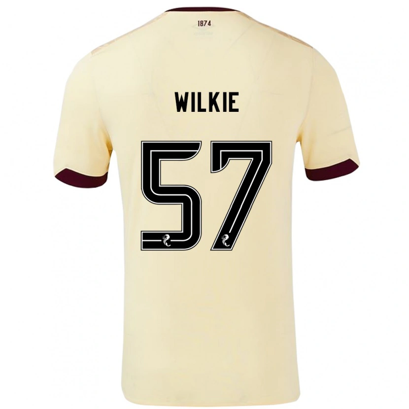 Danxen Niño Camiseta Coupar Wilkie #57 Crema Burdeos 2ª Equipación 2024/25 La Camisa México