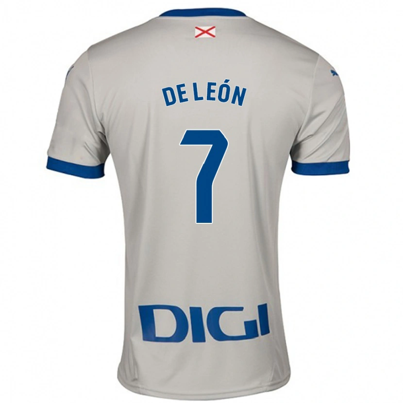 Danxen Niño Camiseta José De León #7 Gris Claro 2ª Equipación 2024/25 La Camisa México