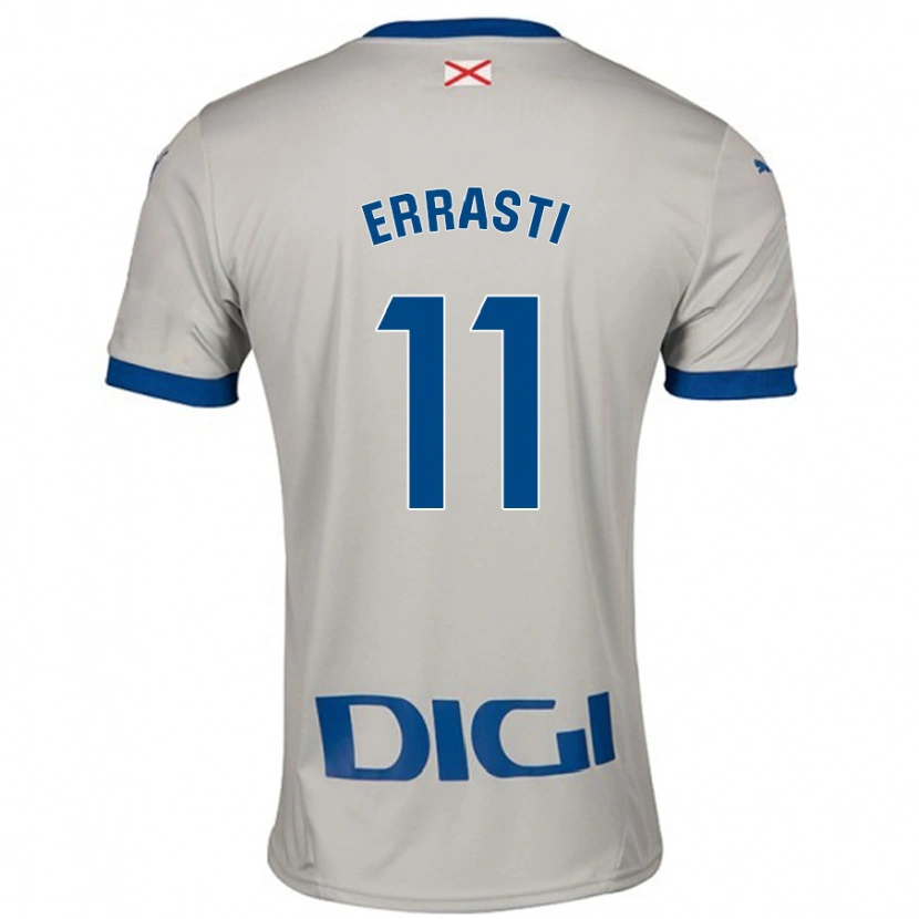 Danxen Niño Camiseta Elene Errasti #11 Gris Claro 2ª Equipación 2024/25 La Camisa México