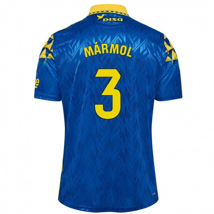 Danxen Niño Camiseta Mika Mármol #3 Azul Amarillo 2ª Equipación 2024/25 La Camisa México