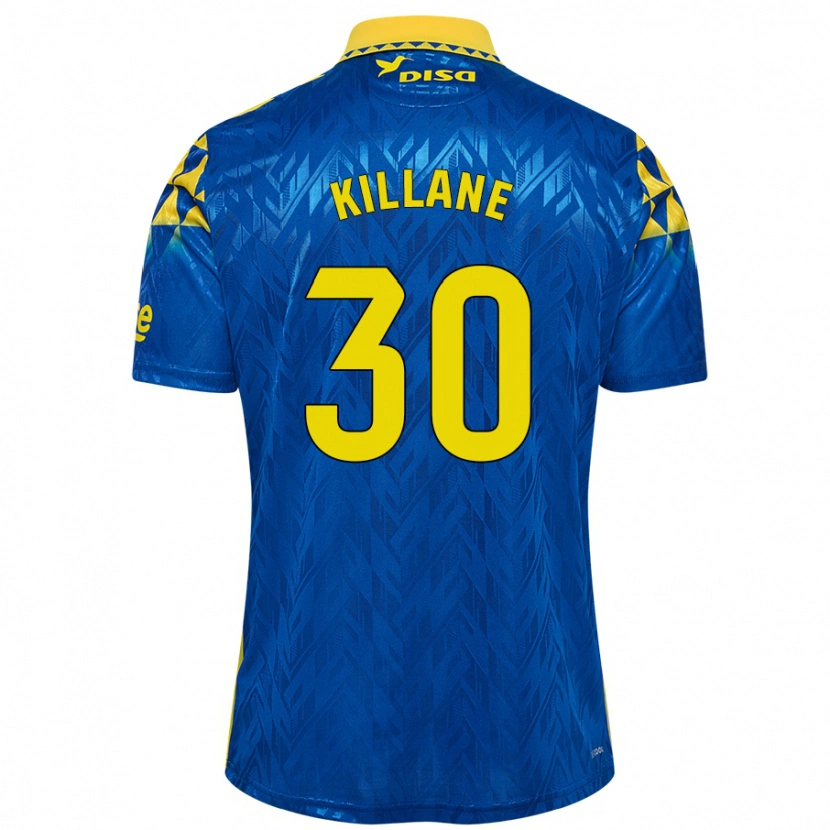 Danxen Niño Camiseta Álvaro Killane #30 Azul Amarillo 2ª Equipación 2024/25 La Camisa México