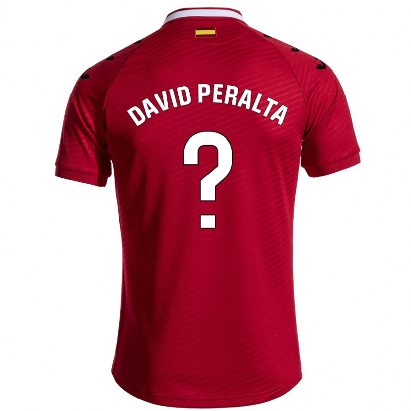 Danxen Niño Camiseta Juan David Peralta #0 Rojo Oscuro 2ª Equipación 2024/25 La Camisa México