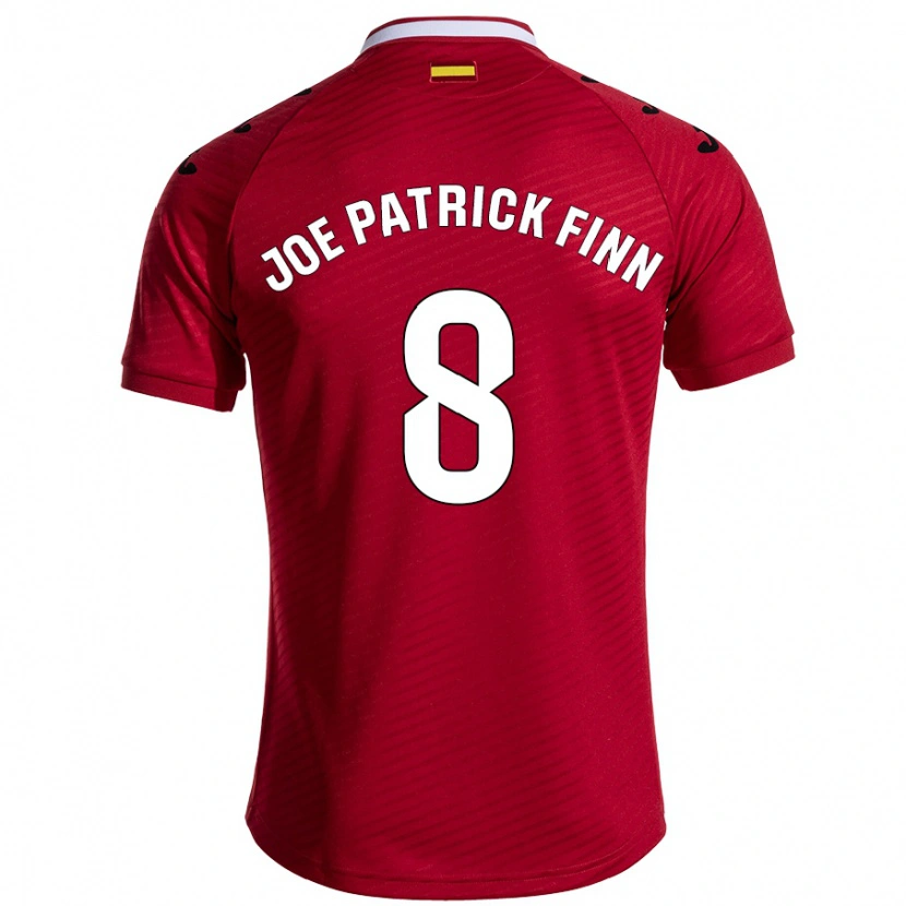 Danxen Niño Camiseta John Joe Patrick Finn #8 Rojo Oscuro 2ª Equipación 2024/25 La Camisa México