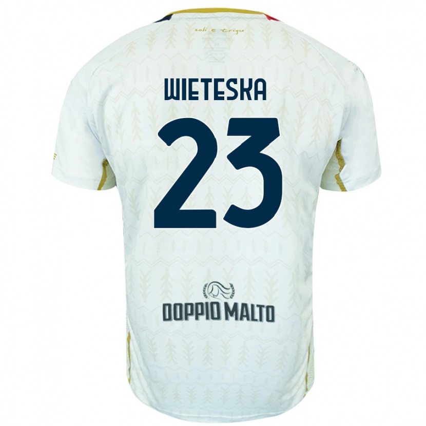 Danxen Niño Camiseta Mateusz Wieteska #23 Blanco 2ª Equipación 2024/25 La Camisa México