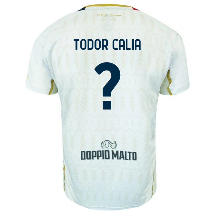 Danxen Niño Camiseta Francesco Todor Calia #0 Blanco 2ª Equipación 2024/25 La Camisa México