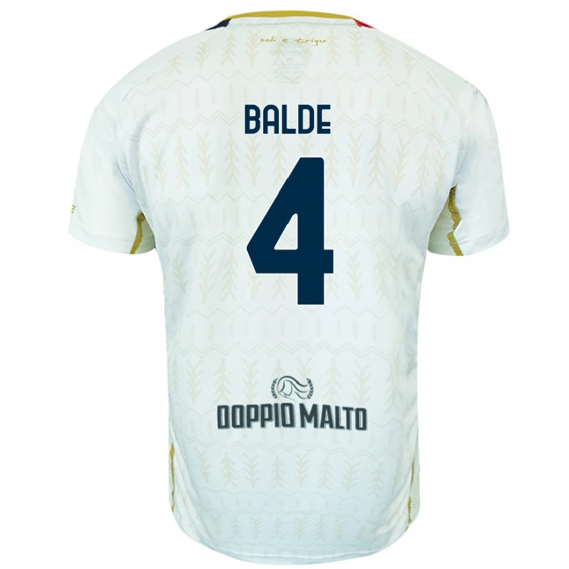 Danxen Niño Camiseta Mamadou Balde #4 Blanco 2ª Equipación 2024/25 La Camisa México