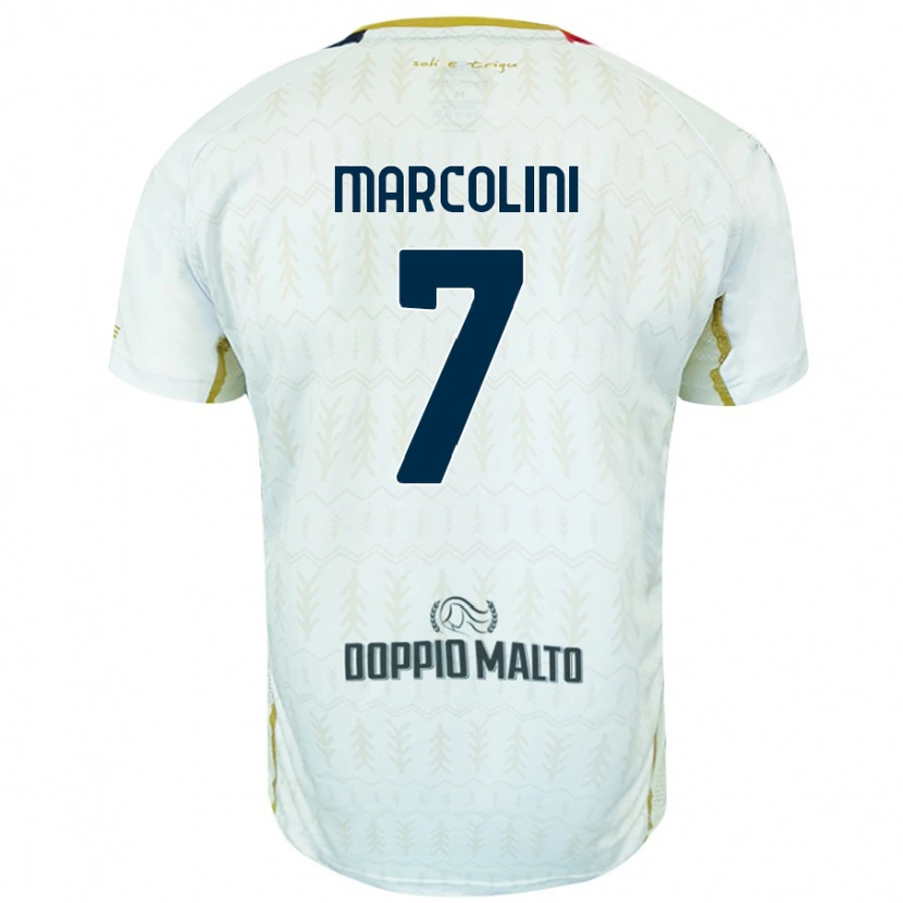Danxen Niño Camiseta Diego Marcolini #7 Blanco 2ª Equipación 2024/25 La Camisa México