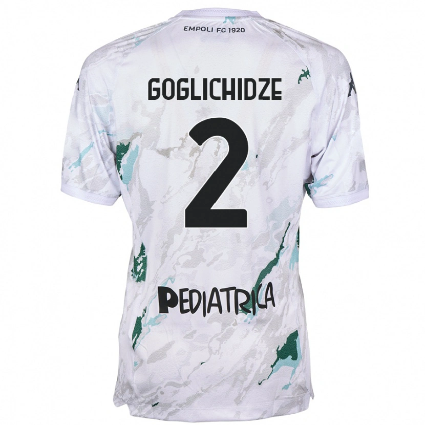 Danxen Niño Camiseta Saba Goglichidze #2 Gris 2ª Equipación 2024/25 La Camisa México