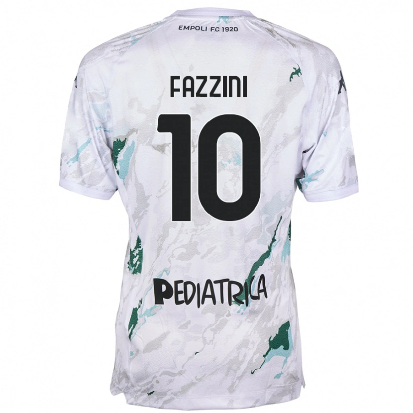 Danxen Niño Camiseta Jacopo Fazzini #10 Gris 2ª Equipación 2024/25 La Camisa México