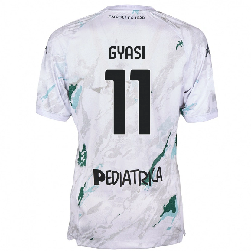 Danxen Niño Camiseta Emmanuel Gyasi #11 Gris 2ª Equipación 2024/25 La Camisa México