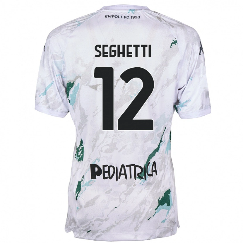 Danxen Niño Camiseta Jacopo Seghetti #12 Gris 2ª Equipación 2024/25 La Camisa México