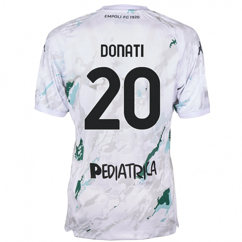 Danxen Niño Camiseta Francesco Donati #20 Gris 2ª Equipación 2024/25 La Camisa México