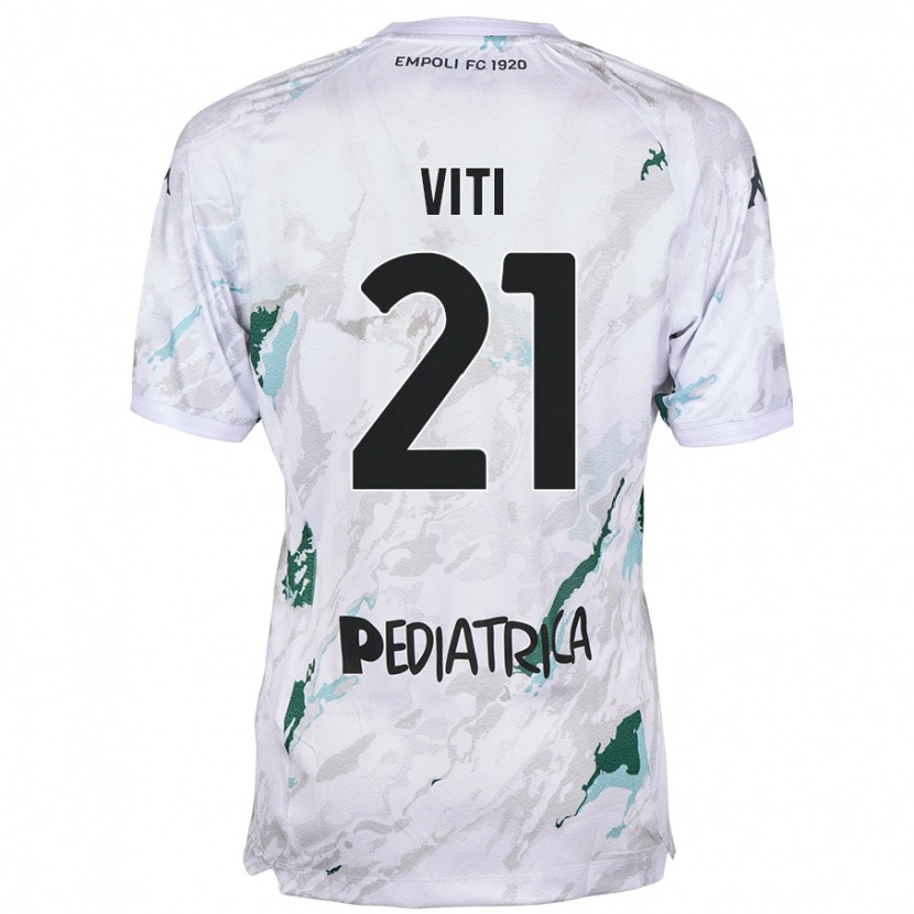 Danxen Niño Camiseta Mattia Viti #21 Gris 2ª Equipación 2024/25 La Camisa México