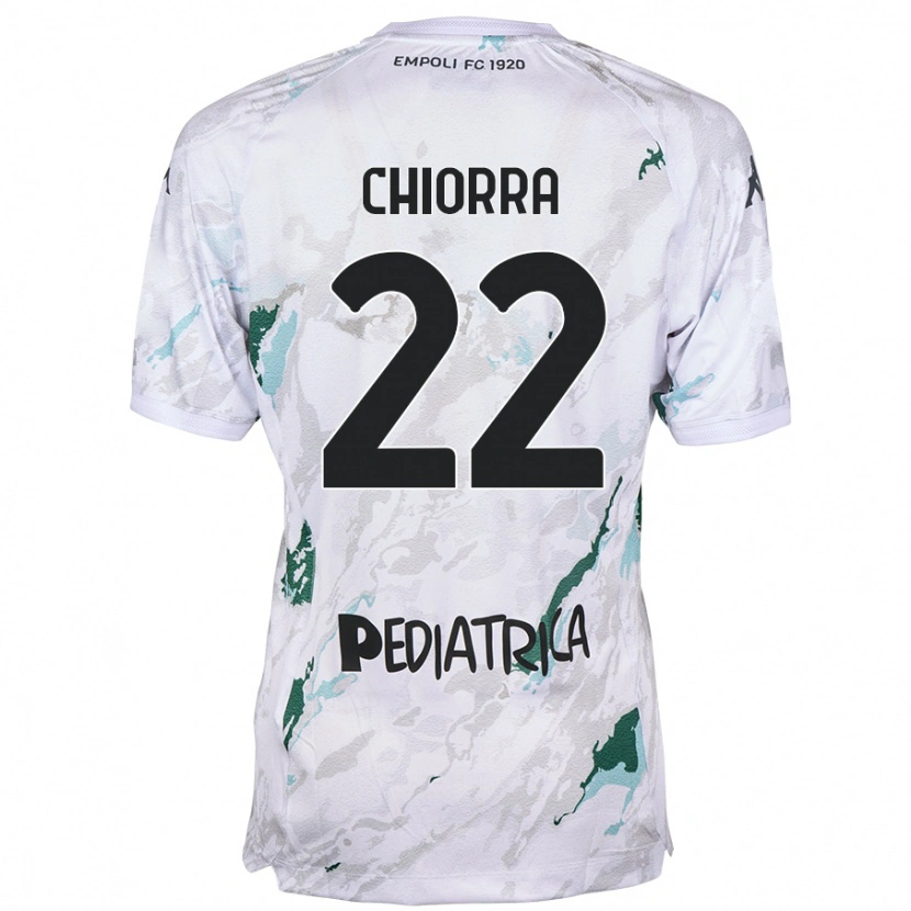 Danxen Niño Camiseta Niccolò Chiorra #22 Gris 2ª Equipación 2024/25 La Camisa México