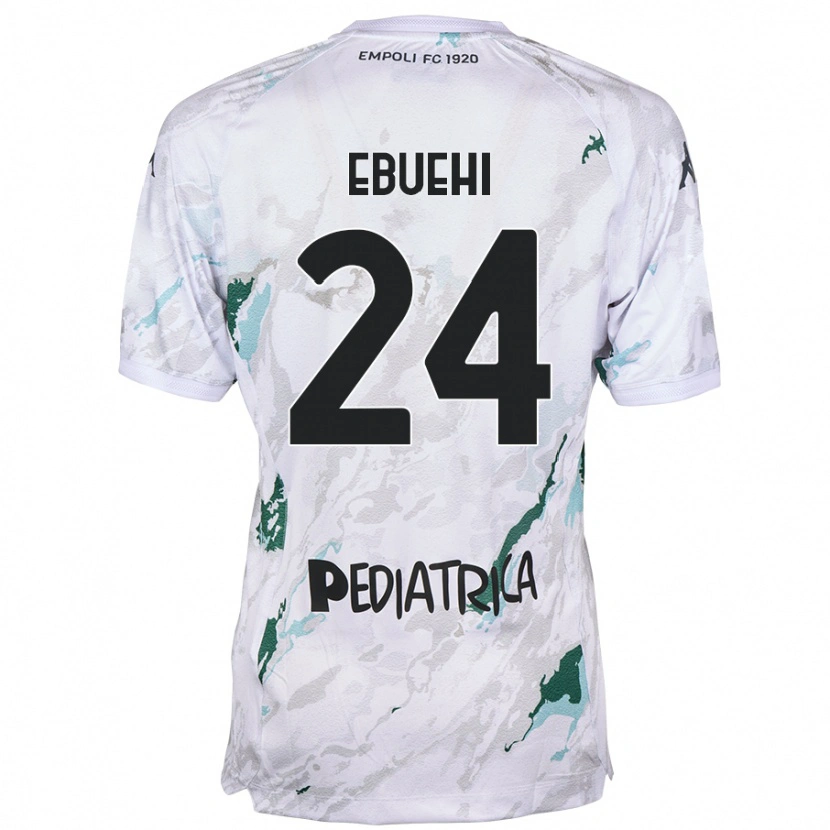 Danxen Niño Camiseta Tyronne Ebuehi #24 Gris 2ª Equipación 2024/25 La Camisa México