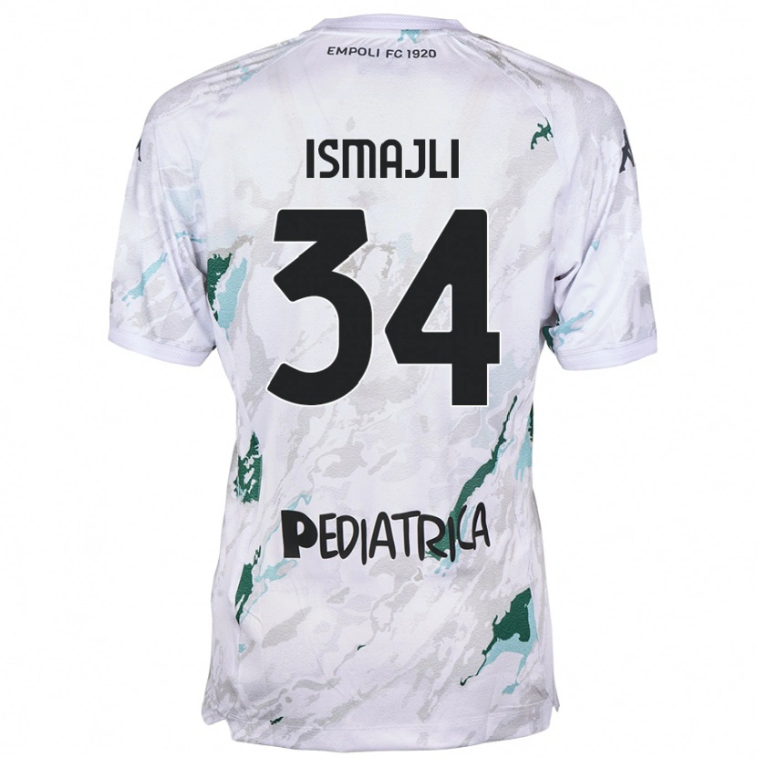 Danxen Niño Camiseta Ardian Ismajli #34 Gris 2ª Equipación 2024/25 La Camisa México