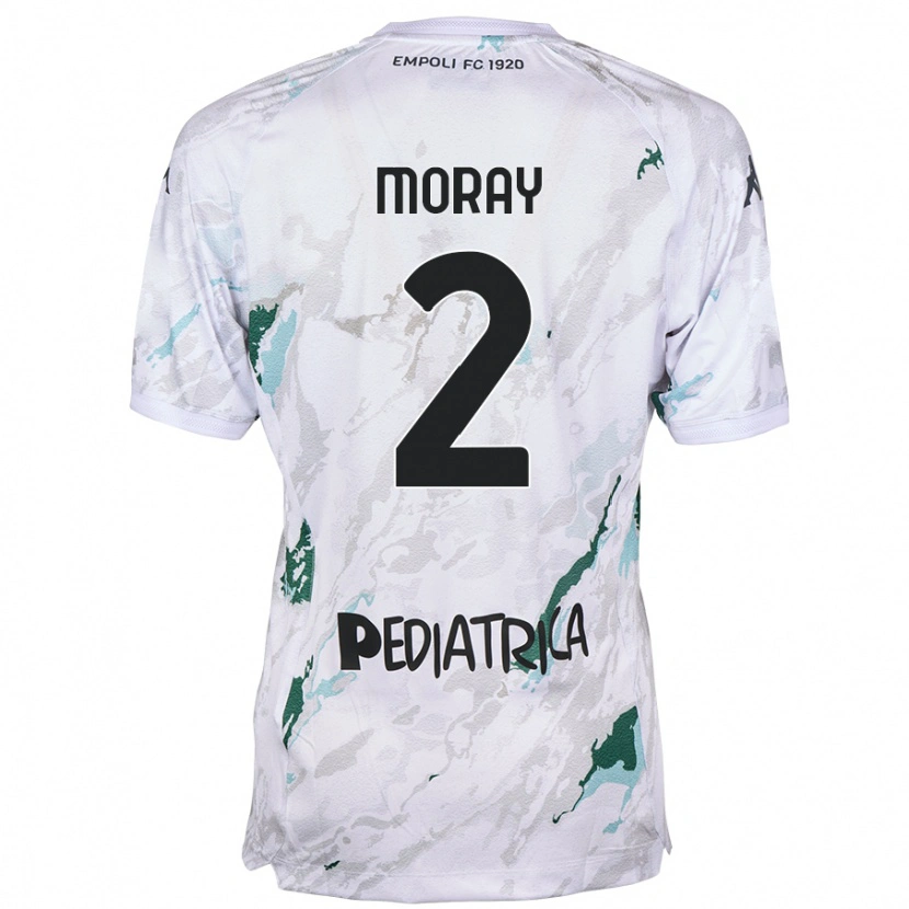 Danxen Niño Camiseta Jeremy Moray #2 Gris 2ª Equipación 2024/25 La Camisa México