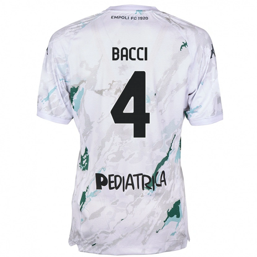 Danxen Niño Camiseta Jacopo Bacci #4 Gris 2ª Equipación 2024/25 La Camisa México