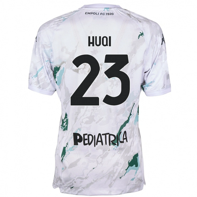 Danxen Niño Camiseta Mattia Huqi #23 Gris 2ª Equipación 2024/25 La Camisa México