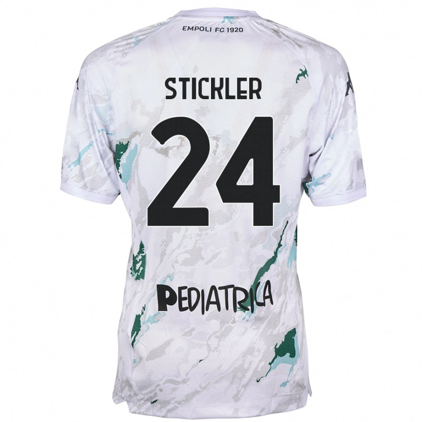 Danxen Niño Camiseta Mateo Stickler #24 Gris 2ª Equipación 2024/25 La Camisa México