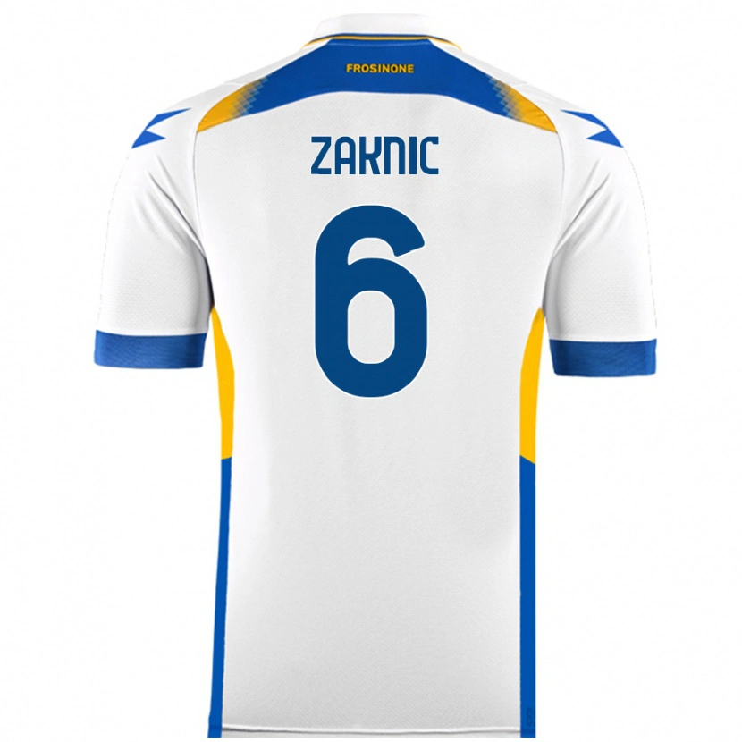 Danxen Niño Camiseta Lazar Zaknic #6 Blanco 2ª Equipación 2024/25 La Camisa México