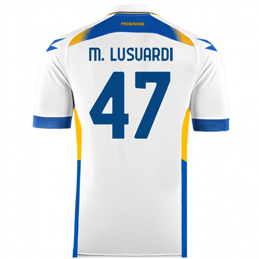 Danxen Niño Camiseta Mateus Lusuardi #47 Blanco 2ª Equipación 2024/25 La Camisa México