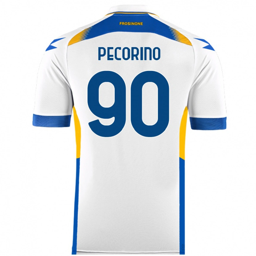 Danxen Niño Camiseta Emanuele Pecorino #90 Blanco 2ª Equipación 2024/25 La Camisa México