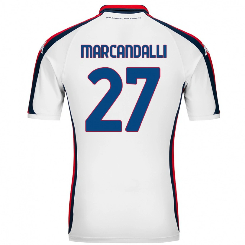 Danxen Niño Camiseta Alessandro Marcandalli #27 Blanco 2ª Equipación 2024/25 La Camisa México