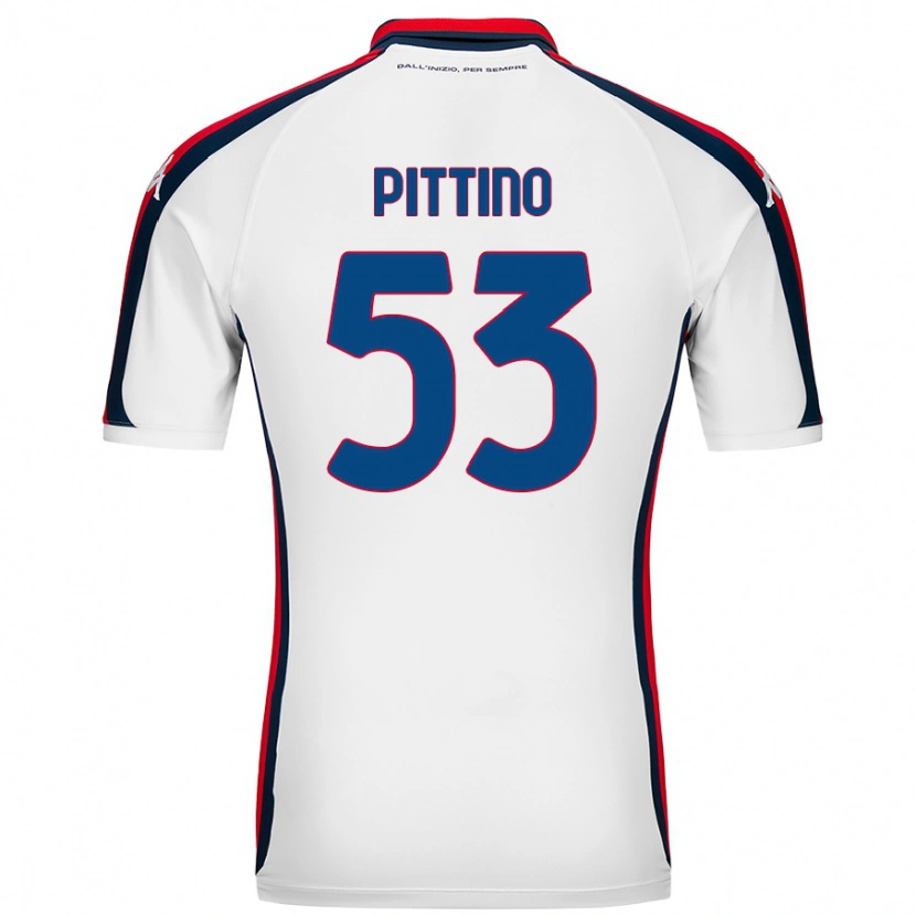 Danxen Niño Camiseta Tommaso Pittino #53 Blanco 2ª Equipación 2024/25 La Camisa México
