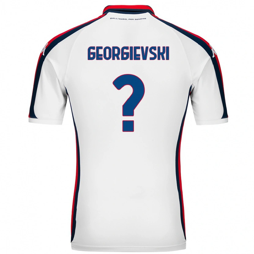 Danxen Niño Camiseta Toma Georgievski #0 Blanco 2ª Equipación 2024/25 La Camisa México