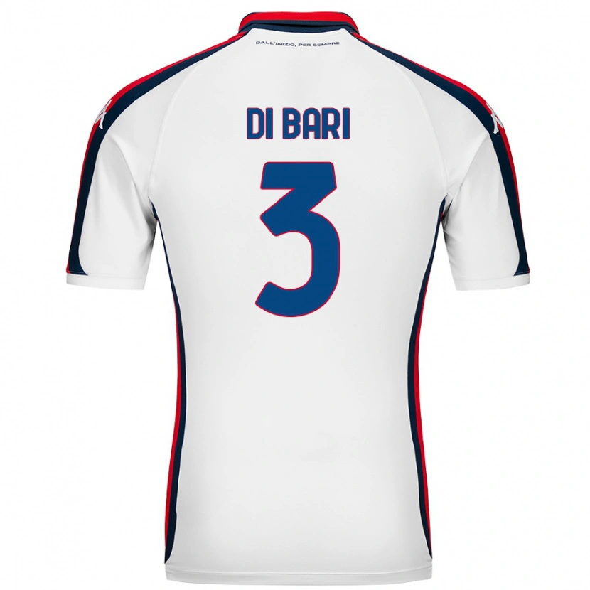Danxen Niño Camiseta Martina Di Bari #3 Blanco 2ª Equipación 2024/25 La Camisa México