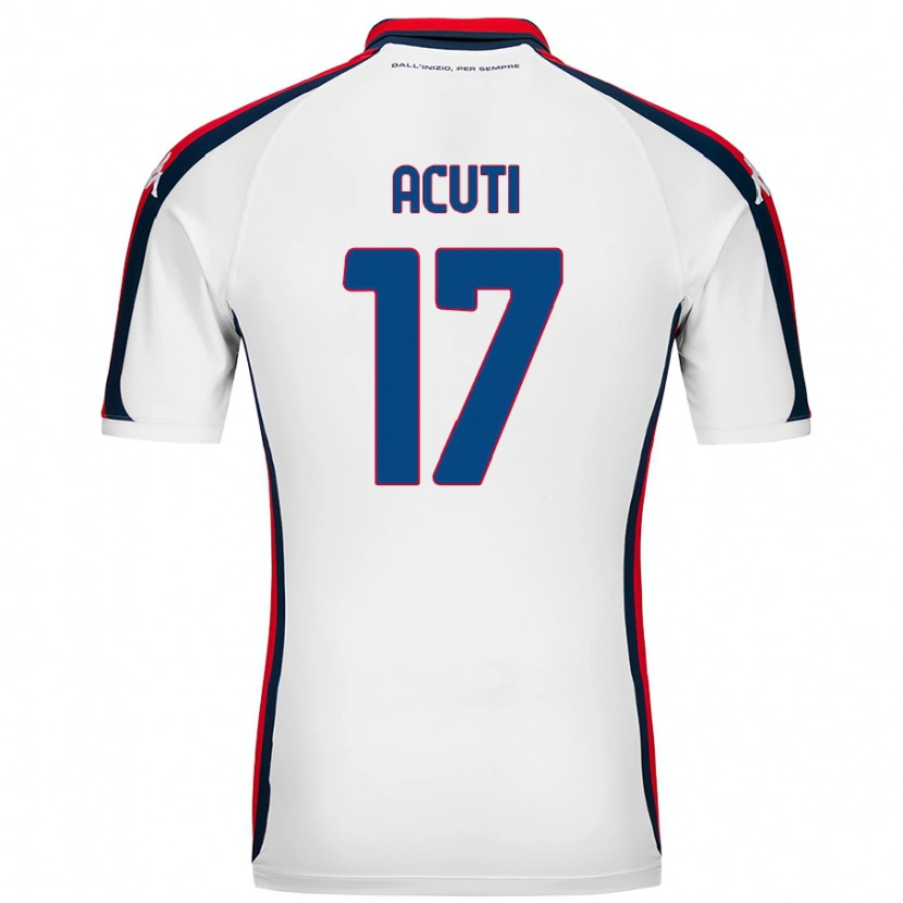 Danxen Niño Camiseta Arianna Acuti #17 Blanco 2ª Equipación 2024/25 La Camisa México