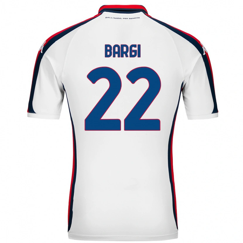 Danxen Niño Camiseta Caterina Bargi #22 Blanco 2ª Equipación 2024/25 La Camisa México