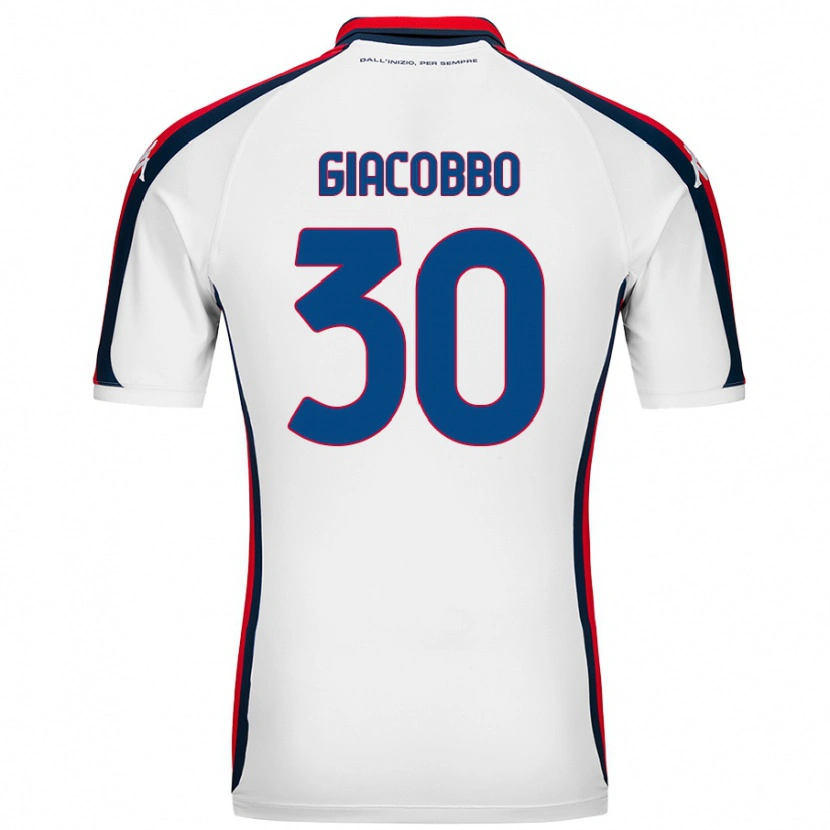 Danxen Niño Camiseta Giulia Giacobbo #30 Blanco 2ª Equipación 2024/25 La Camisa México