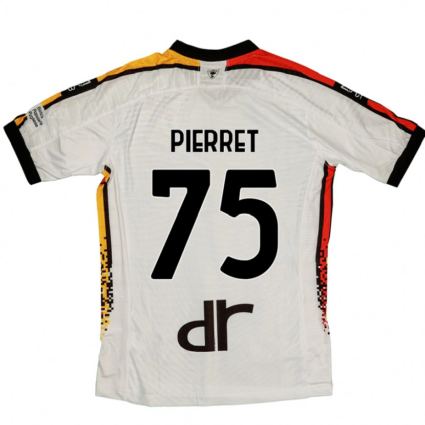 Danxen Niño Camiseta Balthazar Pierret #75 Blanco Negro 2ª Equipación 2024/25 La Camisa México