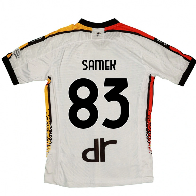 Danxen Niño Camiseta Daniel Samek #83 Blanco Negro 2ª Equipación 2024/25 La Camisa México