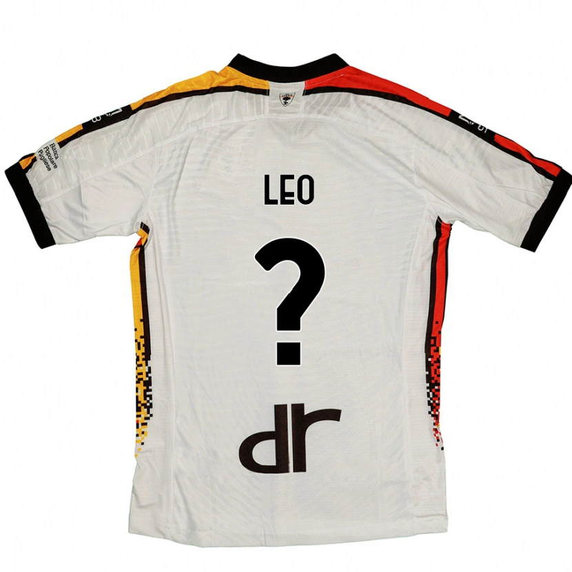 Danxen Niño Camiseta Giulio Leo #0 Blanco Negro 2ª Equipación 2024/25 La Camisa México