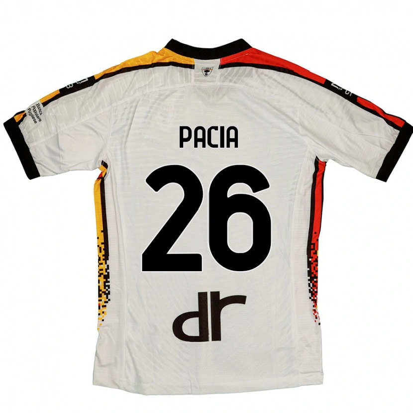 Danxen Niño Camiseta Fabiano Pacia #26 Blanco Negro 2ª Equipación 2024/25 La Camisa México
