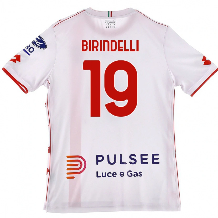 Danxen Niño Camiseta Samuele Birindelli #19 Blanco Rojo 2ª Equipación 2024/25 La Camisa México