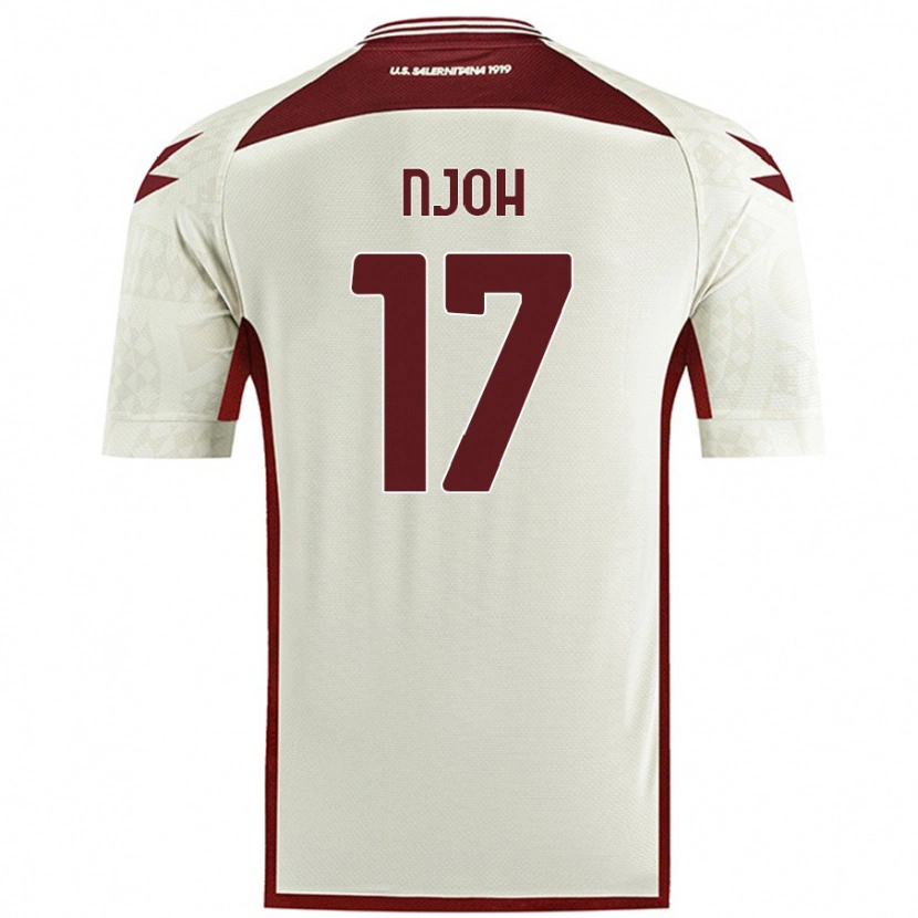 Danxen Niño Camiseta Lilian Njoh #17 Color Crema 2ª Equipación 2024/25 La Camisa México