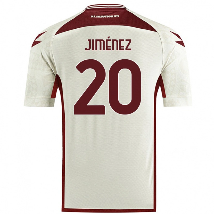 Danxen Niño Camiseta Kaleb Jiménez #20 Color Crema 2ª Equipación 2024/25 La Camisa México