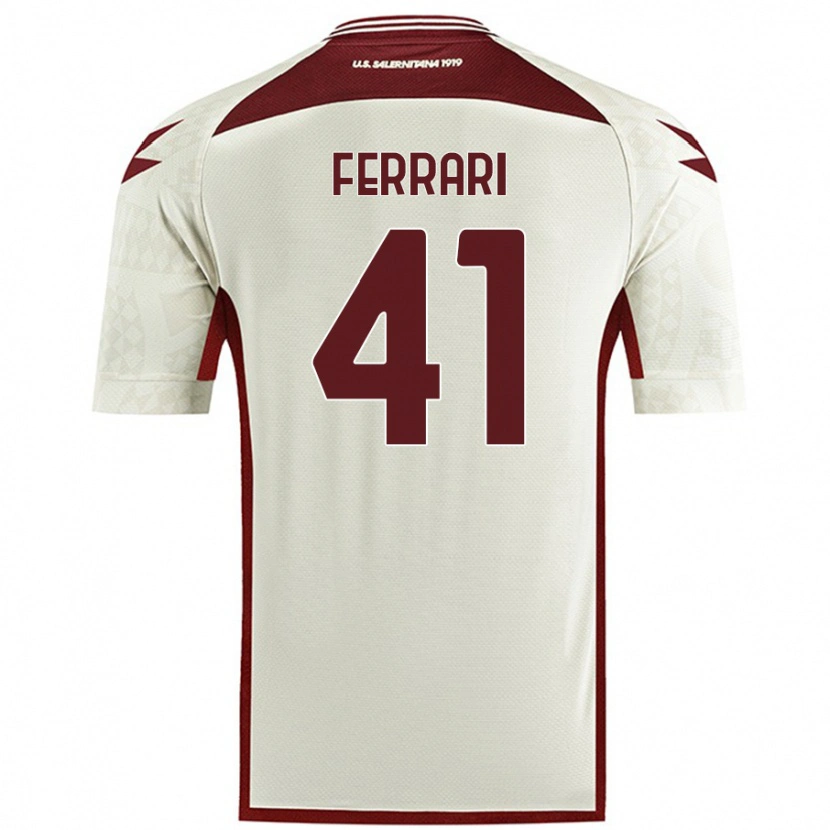 Danxen Niño Camiseta Tommaso Ferrari #41 Color Crema 2ª Equipación 2024/25 La Camisa México