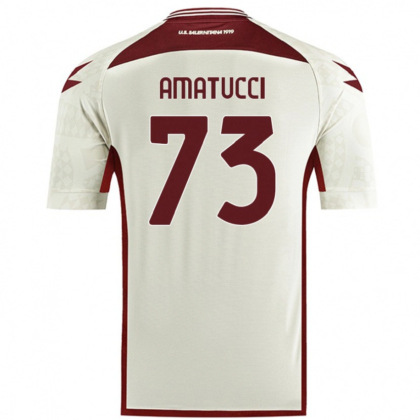 Danxen Niño Camiseta Lorenzo Amatucci #73 Color Crema 2ª Equipación 2024/25 La Camisa México