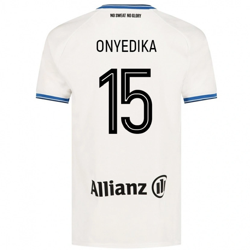 Danxen Niño Camiseta Raphael Onyedika #15 Blanco 2ª Equipación 2024/25 La Camisa México