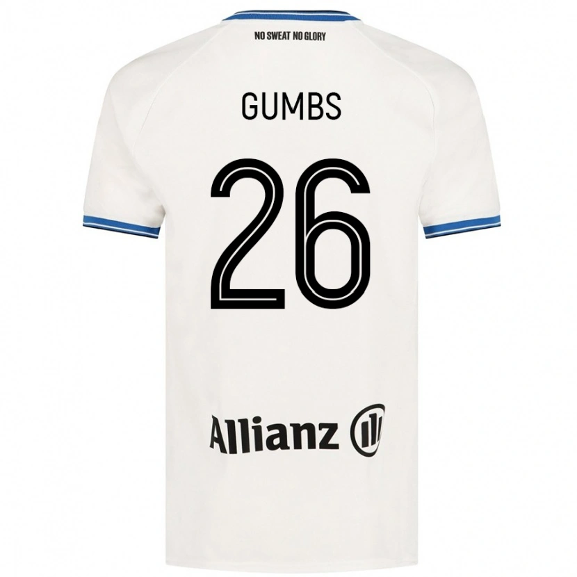 Danxen Niño Camiseta Aisse Gumbs #26 Blanco 2ª Equipación 2024/25 La Camisa México