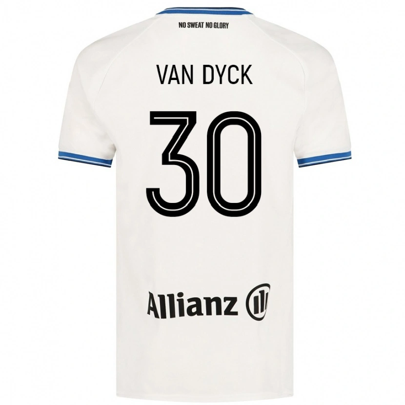 Danxen Niño Camiseta Nell Van Dyck #30 Blanco 2ª Equipación 2024/25 La Camisa México