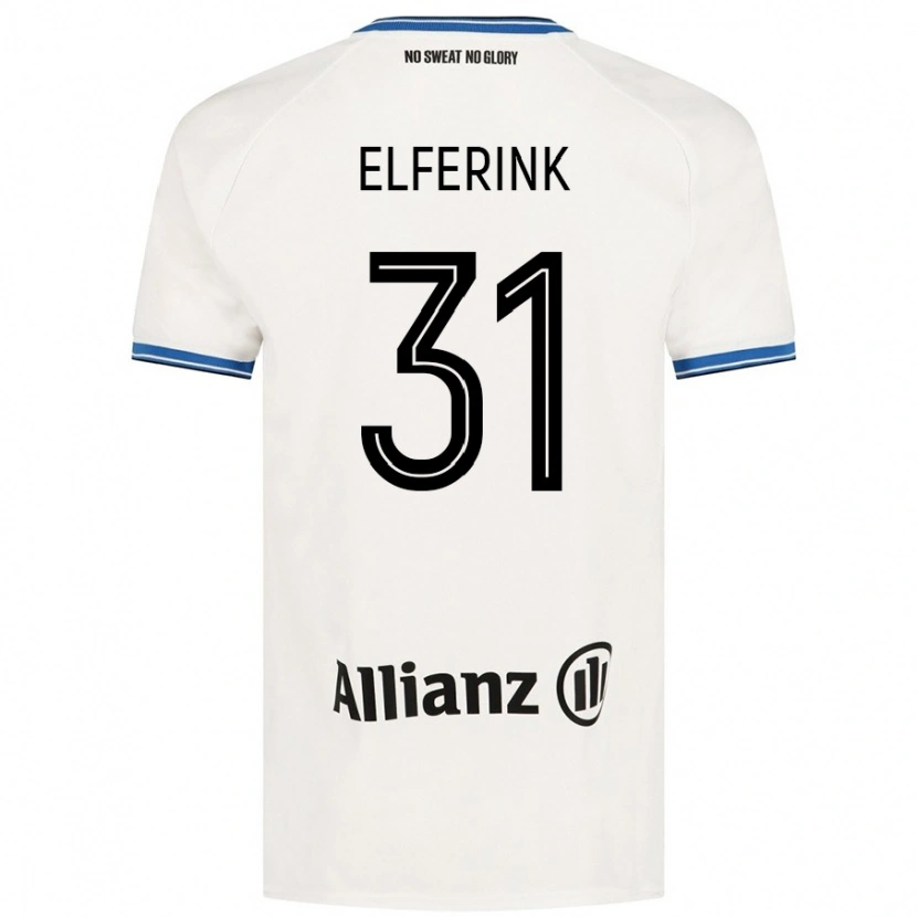 Danxen Niño Camiseta Marie Elferink #31 Blanco 2ª Equipación 2024/25 La Camisa México