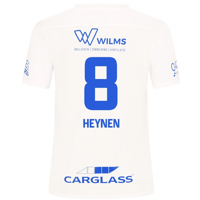 Danxen Niño Camiseta Bryan Heynen #8 Blanco 2ª Equipación 2024/25 La Camisa México