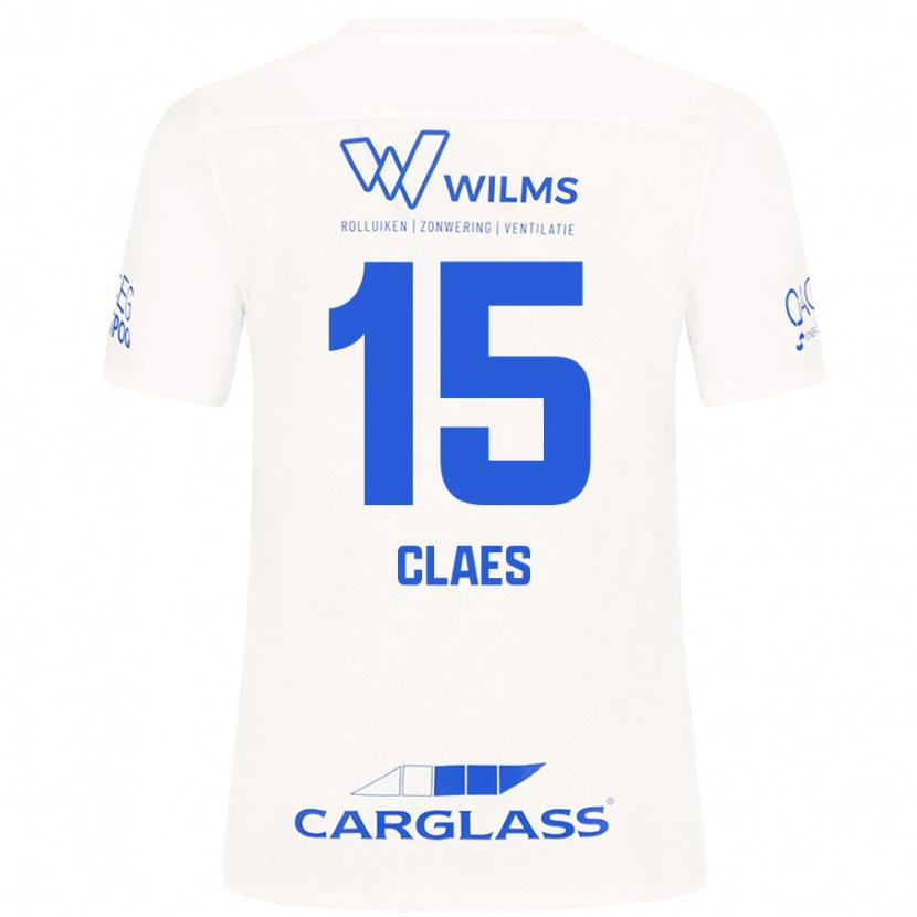 Danxen Niño Camiseta Thomas Claes #15 Blanco 2ª Equipación 2024/25 La Camisa México